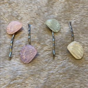 Seashell Bobby Pins